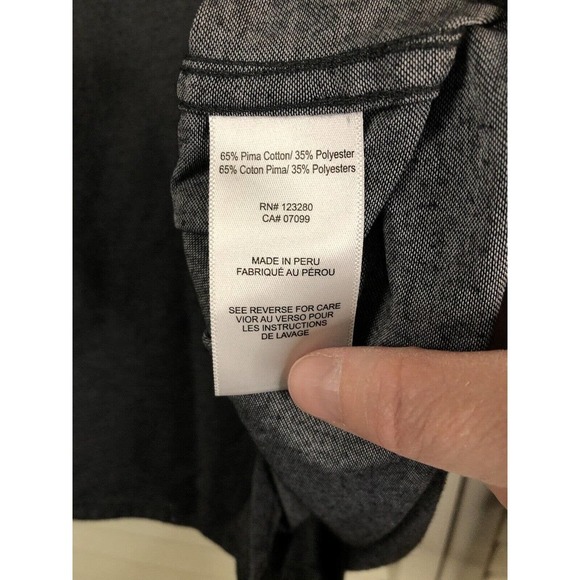 Travis Mathew Long Sleeve Button Front Shirt Mens Medium Gray Srixon Cleveland - Picture 6 of 8